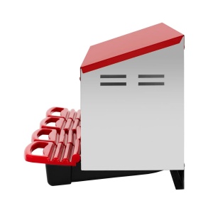 Cuibar pentru gaini, din otel galvanizat – 4 compartimente, cu tavita colectare oua - Img 7