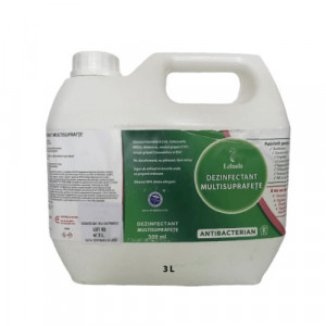 Dezinfectant Multisuprafete Bidon 3 Litri, formula speciala concentrata 0.1L la 5L, Antibacterian Covid-19 - Img 1