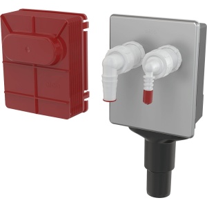 Legatura externa masina de spalat incastrata pentru conectarea de două aparate, cu capac din oţel inoxidabil DN40 şi DN50