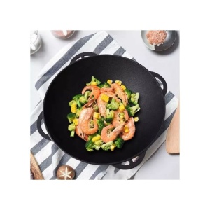 Wok fonta 37cm cu capac perfect home