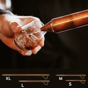 Pipeta Tester din Cupru 22mm x 62cm, Whisky, Palinca, Vinars, L, pentru butoaie 70-180 Litri - Img 3