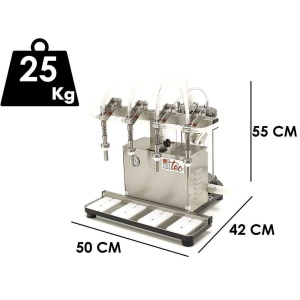 ULTRAFILLER 4 Mix – Mașină de Umplere Vacuum 4 Duze Inox, Sticle Mari si Mici - Img 5