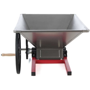 Zdrobitor Manual din Inox pentru Struguri – Role Nylon, Hopper 800×500 mm, 700 kg/ora - Img 4