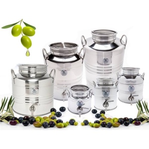 Butoi Inox 5 Litri pentru Tuica, Palinca, Ulei, Lapte, set cu Robinet si Suport - Img 8