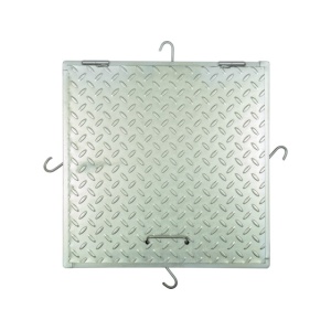 Capac canalizare galvanizat, cu rama, 60x60 cm