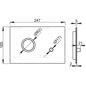Clapeta de Actionare FLAT-STING, Aluminiu Anodizat + Inox - Img 3