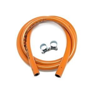 Furtun Gaz Butan/Propan 1,5 m cu 2 Coliere de Prindere - Img 3