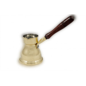 Ibric cafea din bronz 320 ml maner lemn Oriental N5 - Img 2