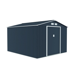 Magazie metalica pentru gradina, gri, 277 × 322 × 203 cm – spatiu extra-generos si rezistenta superioara - Img 4