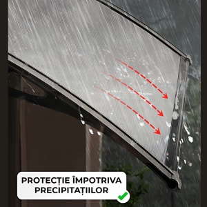 Marchiza copertina din policarbonat, 200x120 cm - Img 6