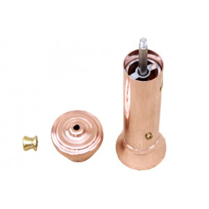 Rasnita din cupru masiv pentru piper si cafea 19.5 cm cu mecanism reglabil inox - Img 4