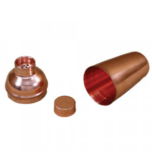 Shaker din Cupru pentru Cocktailuri cu Sita si Capac 550 ml - Img 4
