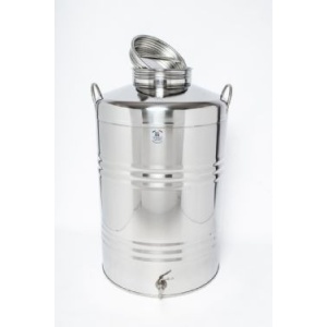 Butoi Inox 100 Litri pentru Tuica, Palinca, Ulei, Lapte, cu Robinet Inclus - Img 11