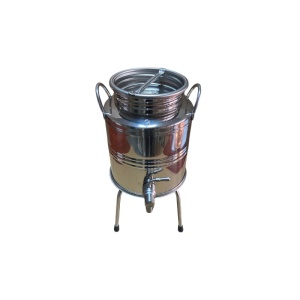 Butoi Inox 3 Litri pentru Tuica, Palinca, Ulei, Lapte, set cu Robinet si Suport - Img 12