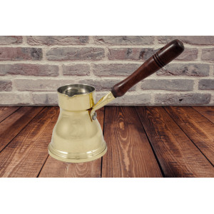 Ibric cafea din bronz 320 ml maner lemn Oriental N5 - Img 3