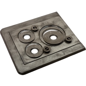 Plita cu rama 3 ochiuri 610 x 530 mm