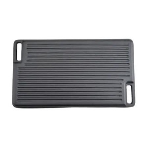 Plită Grill din Fontă cu Două Fețe, 45x25 cm – Ideală pentru Gătit pe Foc sau Aragaz - Img 2