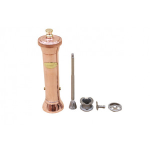 Rasnita din cupru masiv pentru piper si cafea 19.5 cm cu mecanism reglabil inox - Img 5