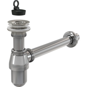 Sifon lavoar metalic DN32 cu ventil 5/4", Alcaplast A437