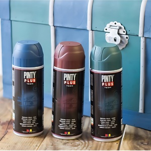 Spray Pintyplus Tech fier forjat albastru FJ826 400 ml, 2 in 1 grund epoxi si finisaj - Img 3
