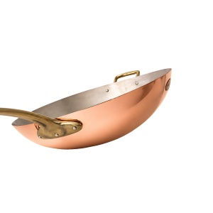 Tigaie Wok din Cupru Pur, 31 cm, Maner din Bronz Masiv, AlmaCozinha - Img 10
