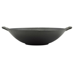 Wok traditional chinezesc din fonta 31.8 cm, pentru stir-fry si gatit rapid - Img 3