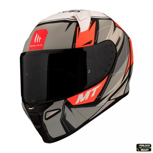 Casca integrala MT Revenge 2 Xavi Vierge A5 rosu fluor mat