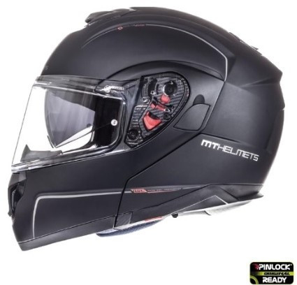 Casca integrala modulabila motociclete MT Atom SV negru mat