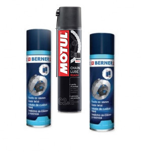 Kit Curatare Lant Spray lant Motul C2+ Spray curatare Berner