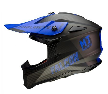 Casca off road MT Falcon System D7 albastru mat