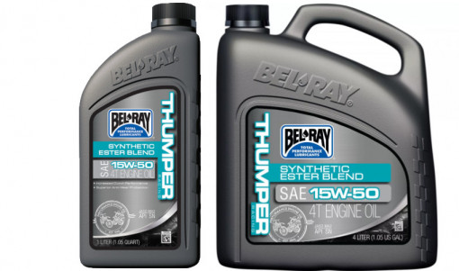Ulei de motor Bel-Ray THUMPER RACING SYNTHETIC ESTER BLEND 4T 15W-50