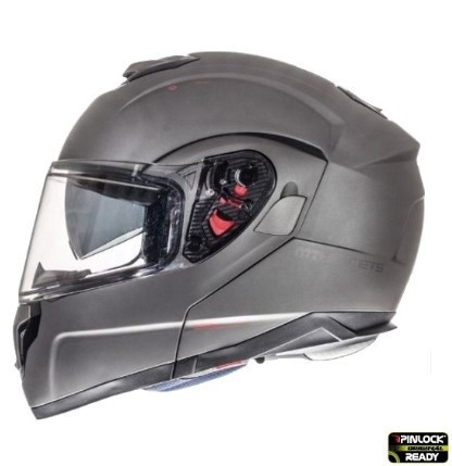 Casca integrala modulabila motociclete MT Atom SV titanium mat