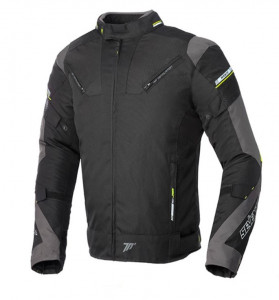 Geaca Moto Seventy Racing SD-JR69 negru/galben fluor - Img 1