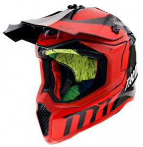Casca off road MT Falcon Warrior C5 rosu lucios - Img 2