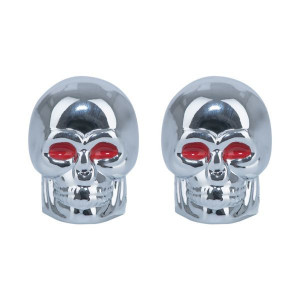 Set Capacele Roata Moto Oxford Skeleton Valve Caps Silver - Img 1