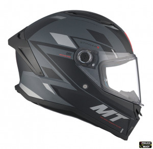 Casca integrala MT Stinger 2 Zivze C2 negru/gri mat - Img 4