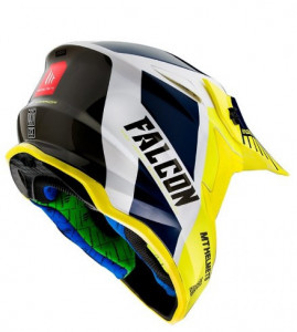 Casca off road MT Falcon Warrior A3 galben lucios - Img 3