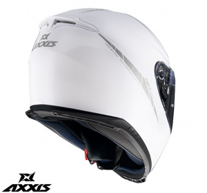 Casca integrala Axxis model Eagle SV A0 alb lucios - Img 2