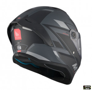 Casca integrala MT Stinger 2 Zivze C2 negru/gri mat - Img 5