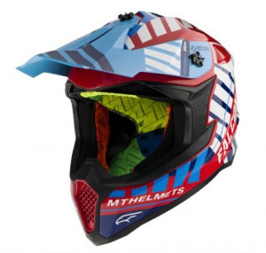 Casca off road MT Falcon Energy B5 rosu lucios - Img 2