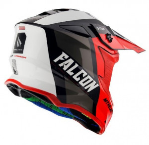Casca off road MT Falcon Warrior C5 rosu lucios - Img 3