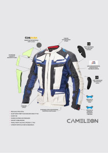 Geaca Moto Adrenaline Cameleon 2.0 PPE Albastru - Img 8