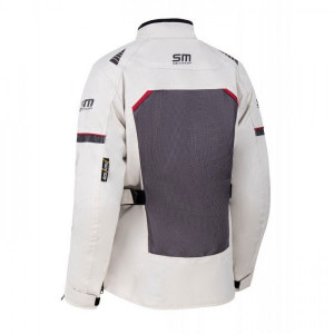 Geaca moto SM Racewear Mesh 2.0 Lady light grey - Img 2
