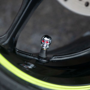 Set Capacele Roata Moto Oxford Skeleton Valve Caps Silver - Img 4