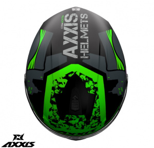 Casca integrala Axxis model Draken S Cosa Nostra B6 verde fluor lucios - Img 4