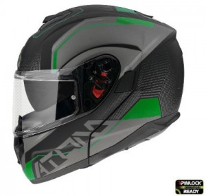 Casca modulabila MT Atom SV Quark A6 verde fluor mat - Img 1