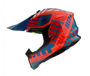 Casca off road MT Falcon Energy B14 portocaliu fluor lucios - Img 1