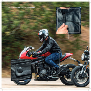 Geaca (jacheta) barbati piele Urban Seventy vara/iarna model SD-JL1 culoare: negru - Img 3