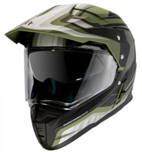 Casca off road MT Synchrony Duo Sport Tourer negru/verde military mat - Img 1