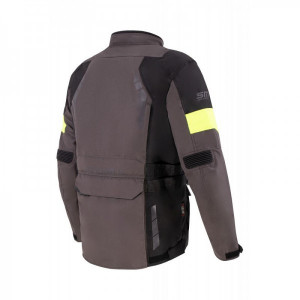 Geaca moto SM Racewear Highland II Negru / Gri / Fluo - Img 2